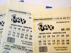 A Lotto Max ticket.