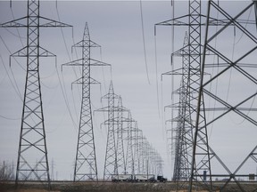 Manitoba Hydro power lines.Roughly 4,500 Manitoba Hydro customers were without power Saturday afternoon following two major outages in south Winnipeg.