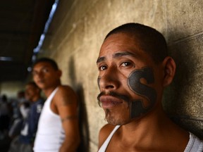 An MS-13 gang member. The gang has a reputation for being bloodthirsty. GETTY IMAGES