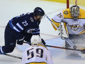 Winnipeg Jets centre Paul Stastny (25) can't wait to get to Game 7.
