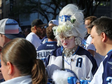 Good times at the Whiteout Street Party before the Winnipeg Jets met the Vegas Golden Knights in Game 2 of the Western Conference final in Winnipeg on Mon., May 14, 2018. Kevin King/Winnipeg Sun/Postmedia Network