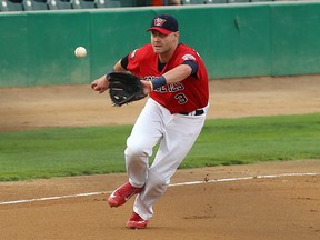 Goldeyes’ third baseman Josh Mazzola broke the American Association record for most consecutive games played on Friday night. With the game official at the conclusion of the fifth inning, Mazzola has now played in 335 straight league games.