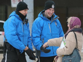 Winnipeg Police Service Cadets were in the area and observed the altercation, intervened and stopped a physical assault of a pregnant woman.