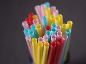 Plastic straws. 
Jonathan Hayward/THE CANADIAN PRESS Files