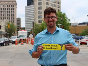 St. Boniface city councillor Matt Allard says one simple change in driving style could help lessen the wait during  construction season that's hitting record levels this summer. Scott Billeck/Postmedia