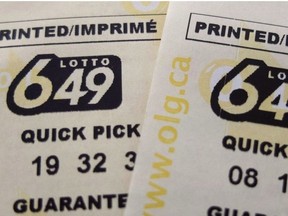 A ticket sold in Ontario claimed the $5 million jackpot in Saturday night's Lotto 6-49 draw.