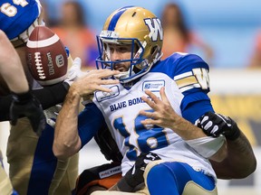 Winnipeg Blue Bombers backup quarterback Alex Ross is expected to miss some action due to injury. (THE CANADIAN PRESS/FILES)