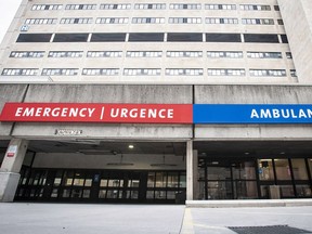 The entrance to the Emergency Department at Kingston General Hospital in Kingston, Ont. on Monday April 30, 2018.Matthew Manor/KHSC