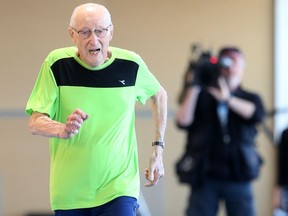 Louis Billinkoff, 95, will compete later this summer to attempt to capture the Canadian record for the 100m sprint in the 95-plus age category.