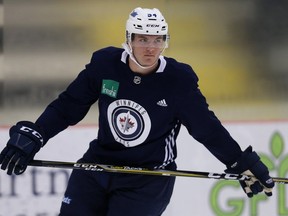 Dylan Samberg at Winnipeg Jets development camp at Bell MTS Iceplex on Tues., June 26, 2018. Kevin King/Winnipeg Sun/Postmedia Network