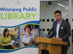 Mayor Brian Bowman speaks during a press conference on Tuesday, July 10, 2018. Bowman says city council should be credited for investing in both police resources and other safety measures to improve downtown safety. 
JOYANNE PURSAGA/Winnipeg Sun