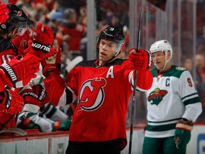 Taylor Hall likes the way things are going in New Jersey. (Jim McIsaac/Getty Images)