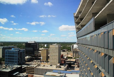 The view across Winnipeg from the top floor of the 17-storey True North Square office building in Winnipeg on July 23, 2018.
Danton Unger/Winnipeg Sun