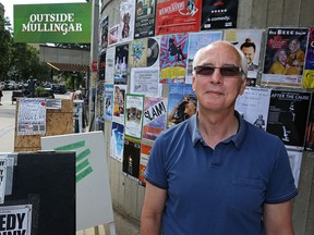 Chuck McEwen, the executive producer of the Winnipeg Fringe Festival, stands outside the Royal Manitoba Theatre Centre on Market Avenue in Winnipeg on Tues., July 18, 2017. Kevin King/Winnipeg Sun/Postmedia Network ORG XMIT: POS1707181404346105