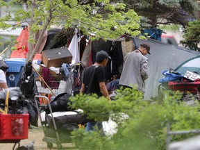 Residents of a tent city, on the grounds of All Saints Anglican Church, near the Legislative Building in Winnipeg, were asked to move on last month.