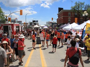 Osborne Street from River Avenue to McMillan Avenue at Confusion Corner will be closed to traffic from 6 a.m. Sunday until 2 a.m. Tuesday to make way for Canada Day celebrations.