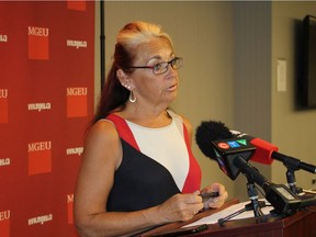 Manitoba Government and General Employees' Union president Michelle Gawronsky said the province will soon privatize its air services operations, which include Lifeflight transfers and waterbombers.