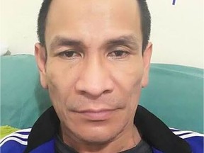 The Winnipeg Police Service is requesting the public's assistance in locating a missing 46-year-old male, Romil Rialubin. He was last seen during the morning of Thursday, July 5, 2018 in the downtown area of Winnipeg. Rialubin is described as Filipino in appearance, 6'1" in height with a thin build and short black hair. He was last seen wearing a hospital gown, a black knee brace and a cast on his left wrist.