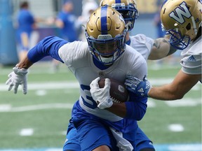 Running back Andrew Harrs is one of the leaders the Bombers will be counting on if they are to end their 28-year Grey Cup drought.