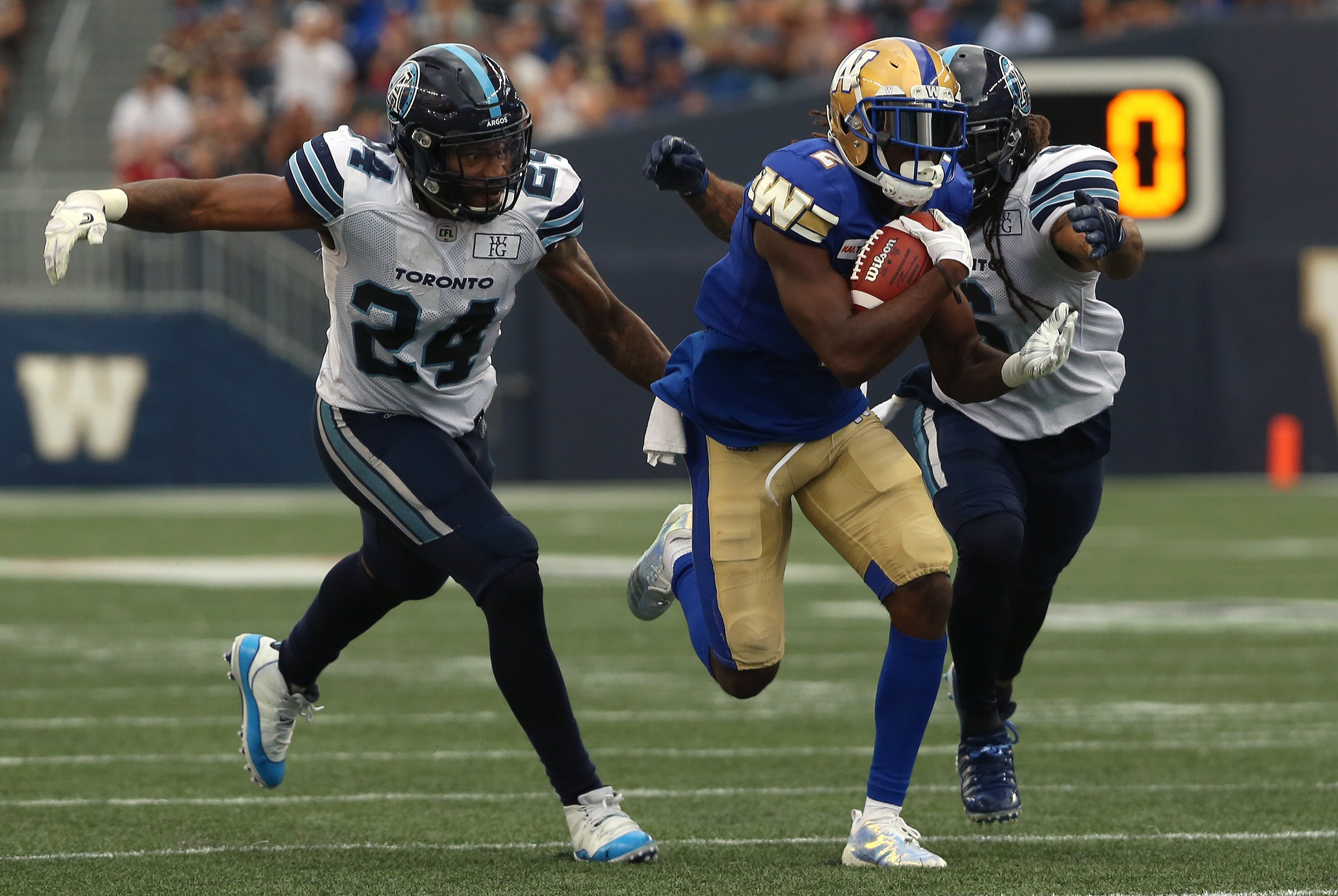 Thompkins looks strong in CFL debut, but laments not getting to