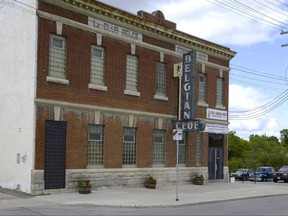 Photo of the Belgian Club and parking lot.
Winnipeg Sun files