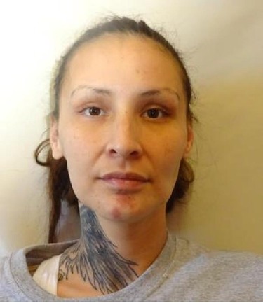 Celeste WHITEHAWK was set to serve 2 yrs. when she was convicted of Break and Enter. WHITEHAWK became eligible for Statutory Release on June 28th, 2018, but by July 14th she had her release cancelled and replaced with a Canada wide warrant.