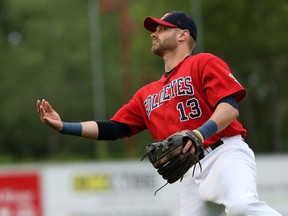 Josh Mazzola and the Winnipeg Goldeyes return home on Monday to face the Saints. (Kevin King/Winnipeg Sun)