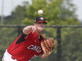Jared Mortensen went into Friday’s start against Winnipeg with a 3.99 ERA in 115 innings, and ranked fourth in the American Association with 103 strikeouts. (POSTMEDIA NETWORK FILE)