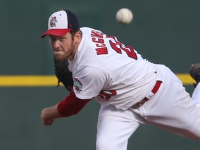 Winnipeg Goldeyes starting pitcher Kevin McGovern leads the American Association with 110 strikeouts.  (Kevin King/Winnipeg Sun)