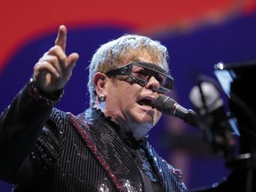Singer/songwriter Elton John performs onstage during his "Farewell Yellow Brick Road" final tour at Capital One Arena on Friday, Sept., 21, 2018, in Washington, D.C.