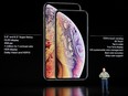 Phil Schiller, Apple's senior vice president of worldwide marketing, speaks about the Apple iPhone Xs and Apple iPhone Xs Max at the Steve Jobs Theater during an event to announce new Apple products Wednesday, Sept. 12, 2018, in Cupertino, Calif.