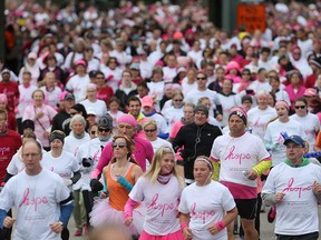 Runners head out during the 2015 Run for the Cure.