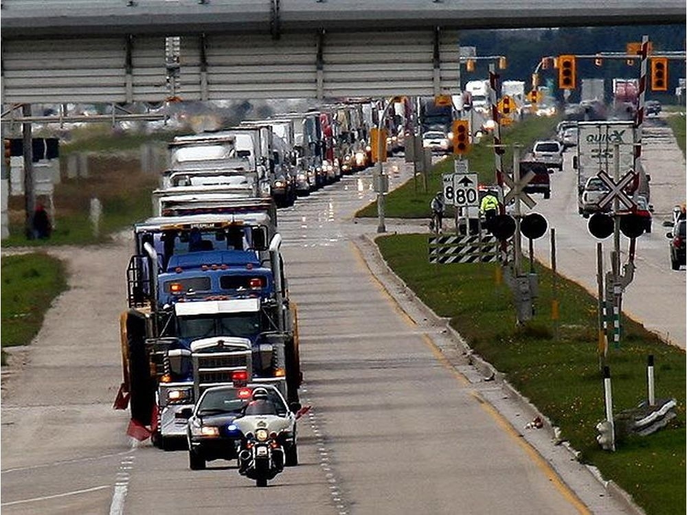 Truck convoy for Special Olympics Winnipeg Sun