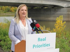 Mayoral candidate Jenny Motkaluk said she'd begin immediate investment in backup generators to prevent sewage spills caused by power failures and also commit to eventually separate all of Winnipeg's combined sewers to prevent additional spills, if elected.