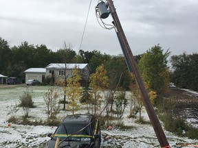 Manitoba Hydro customers were without power due to an emergency outage for customers in the rural area of Blumenort on Sunday, to replace a pole after it was struck by a car. The outage lasted for a few hours.