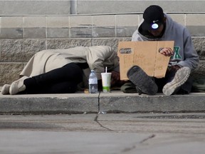 Homeless people in Winnipeg. Winnipeg Sun file