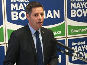 Mayor Brian Bowman promised to establish an industry working group if given a new mandate on Oct. 24, to see road work happening 24 hours a day, seven days a week.