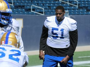 Bombers offensive tackle Jermarcus Hardrick re-signed with the team for 2019.