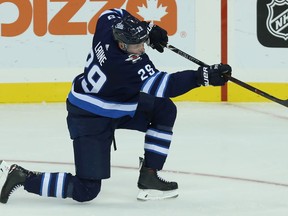 Winnipeg Jets forward Patrik Laine has one goal and two points in four games this season, while recording 15 shots on goal.