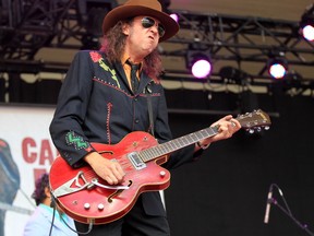 Travis Good of the Sadies plays at the Calgary Folk Music Festival on Saturday July 23, 2016.  Gavin Young/Postmedia