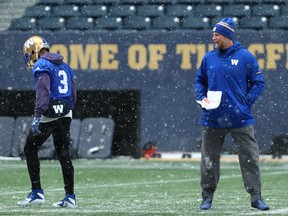 Head coach Mike O’Shea knows the Blue Bombers’ special teams must improve against a Stampeders team that scored four touchdowns on kick returns this season. (KEVIN KING/WINNIPEG SUN)