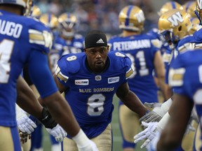 Blue Bombers’ Chris Randle says he is able to recall every misplay throughout his career. though he hopes to have something more positive to remember at the conclusion of Sunday’s playoff game against the Riders. (KEVIN KING/WINNIPEG SUN)