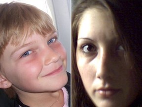 Terri-Lynne McClintic (right) and her murder victim Tori Stafford (left) are seen in file photos. (Handouts)