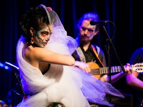Winnipeg prog-folk group The Mariachi Ghost is playing a Dia de los muertos show at the West End Cultural Centre on Fri., Nov. 2, 2018, and inviting fans to come early to learn about the Day of the Dead traditions and help build a traditional altar to loved ones who've passed. HANDOUT