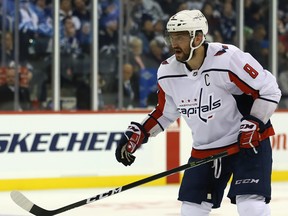 Washington's Alex Ovechkin leads the NHL in goals (46), is closing in on an eighth 50-goal season and is one point away from hitting 1,200 for his career.