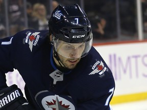 The Jets will have defenceman Ben Chiarot, who missed the last four games with an injury, back in the lineup when they take on the Bruins tonight.