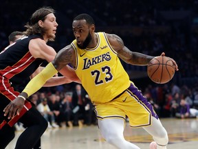 Los Angeles Lakers' LeBron James has fit in well with his new team. (AP PHOTO)
