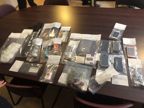 Some of the items recently seized by RCMP.
Handout