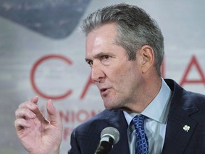Manitoba Premier Brian Pallister says his government will enforce a cannabis retailers' fee on First Nations store owners in the new year, setting up another potential clash with Indigenous leaders. Pallister responds to questions during a news conference at the first ministers meeting in Montreal on Friday, Dec. 7, 2018.