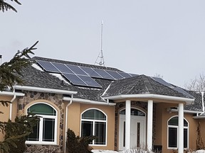A project at La Broqerie for Sycamore Energy, Manitoba’s largest solar company. Sycamore Energy's CEO and co-founder Justin Phillips is advocating for Manitoba Hydro to extend the solar rebate program.